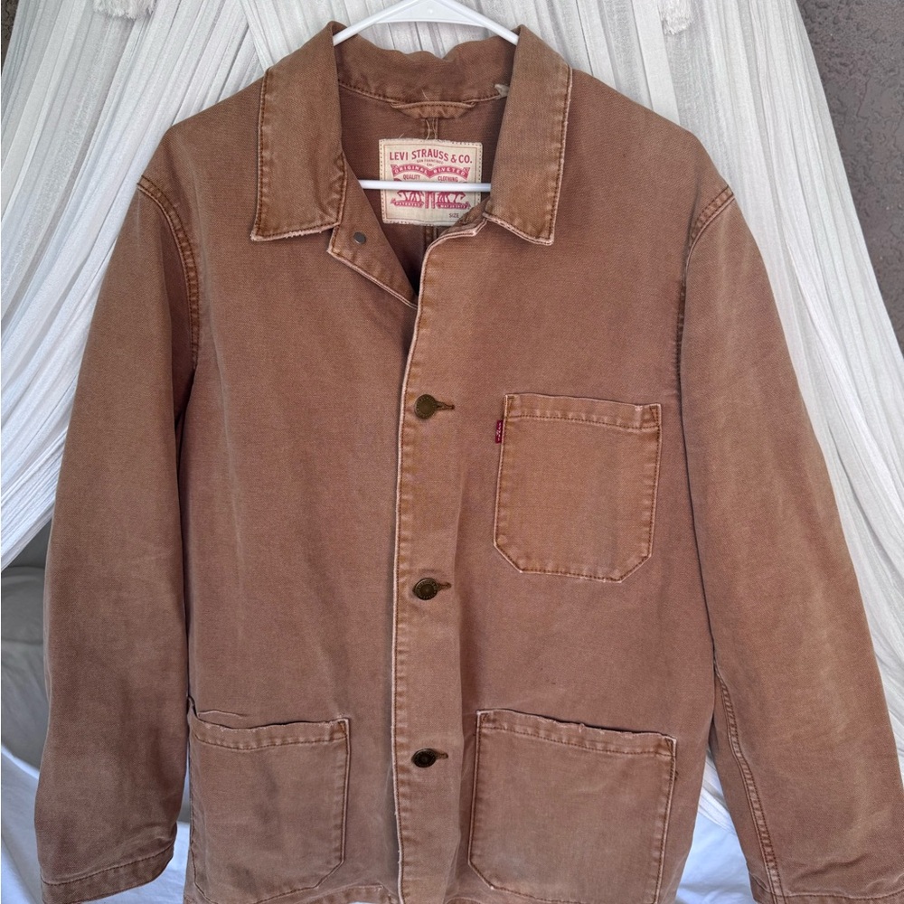 Vintage Levi’s Chore Coat Brown Canvas Duck Wash Jacket